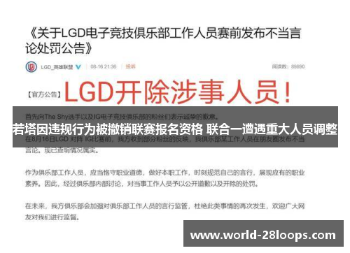 若塔因违规行为被撤销联赛报名资格 联合一遭遇重大人员调整